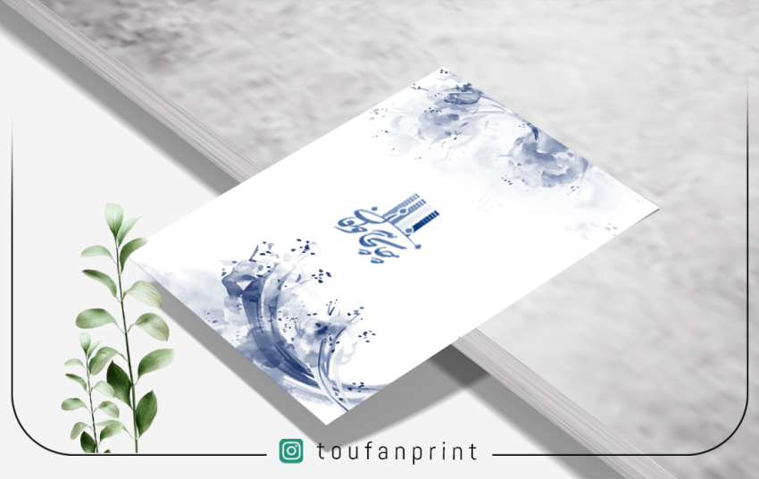 سربرگ و تراکت تحریر 80 گرمی / تک رنگ سورمه ای